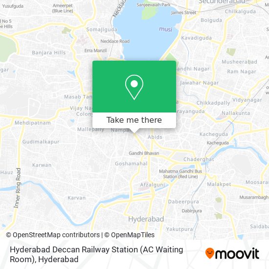 Hyderabad Deccan Railway Station (AC Waiting Room) map