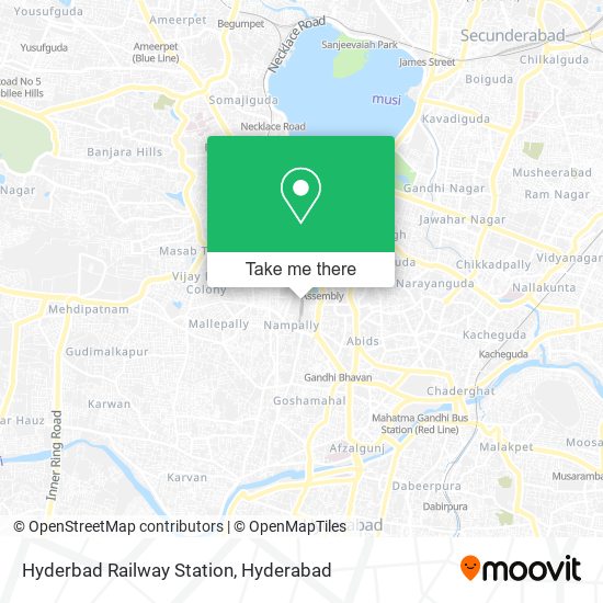 Hyderbad Railway Station map