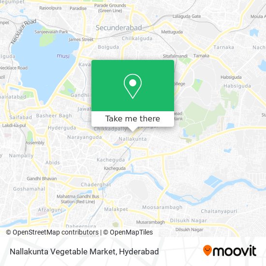 Nallakunta Vegetable Market map