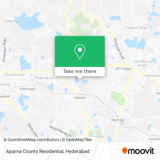 Aparna County Residential map
