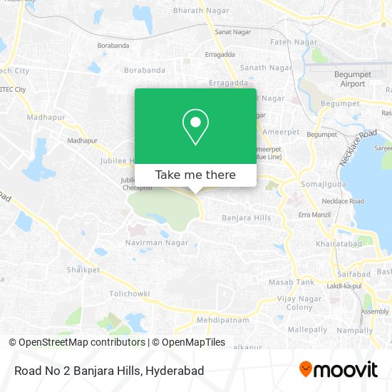 Road No 2 Banjara Hills map