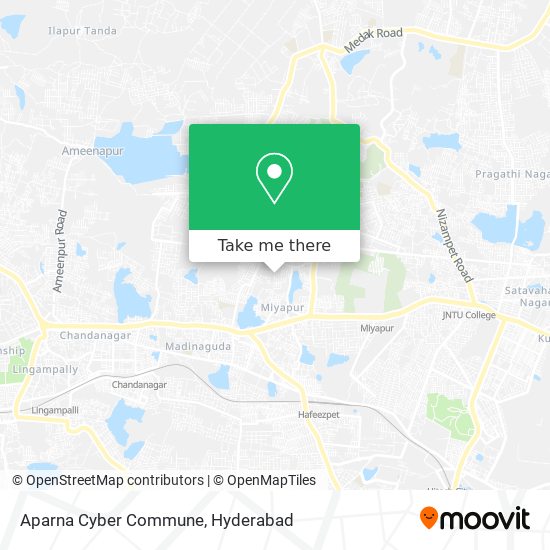 Aparna Cyber Commune map