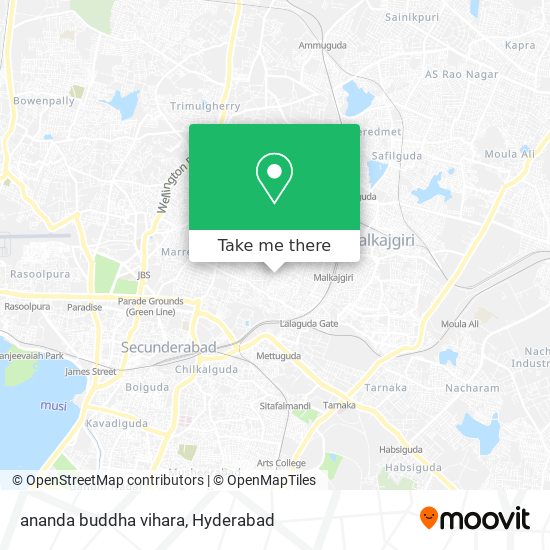 ananda buddha vihara map