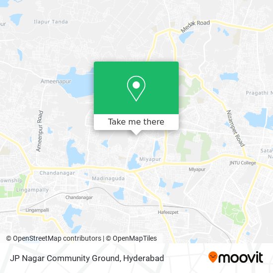 JP Nagar Community Ground map