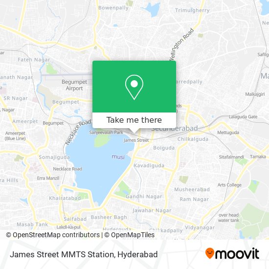 James Street MMTS Station map