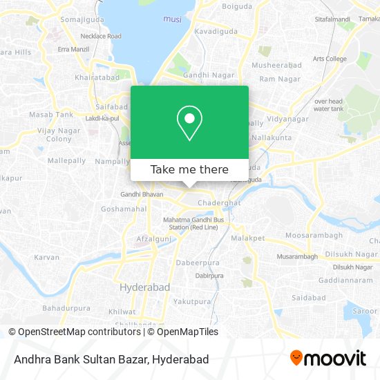 Andhra Bank Sultan Bazar map