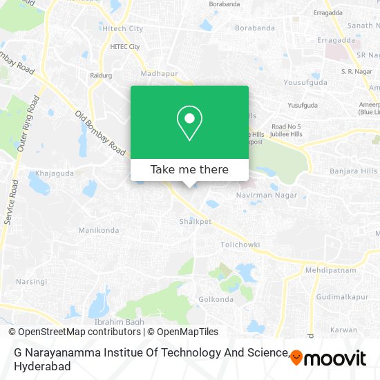 G Narayanamma Institue Of Technology And Science map