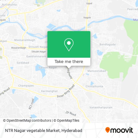 NTR Nagar vegetable Market map