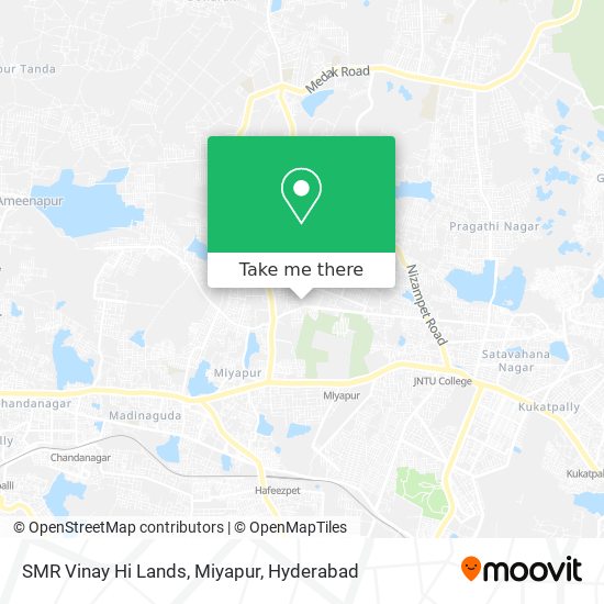 SMR Vinay Hi Lands, Miyapur map