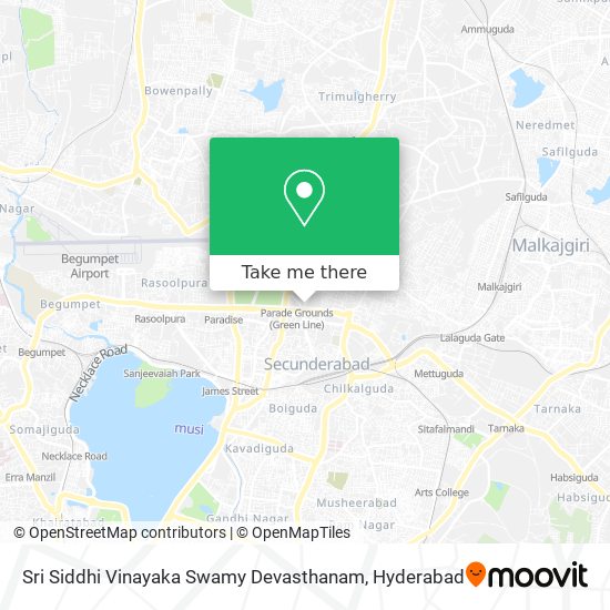 Sri Siddhi Vinayaka Swamy Devasthanam map