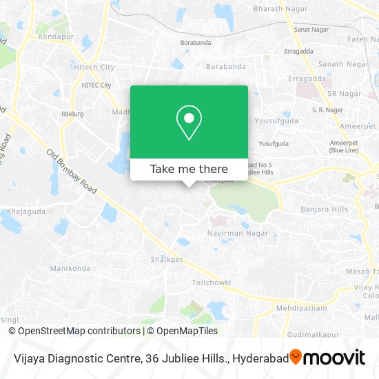 Vijaya Diagnostic Centre, 36 Jubliee Hills. map
