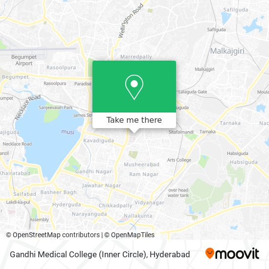 Gandhi Medical College (Inner Circle) map