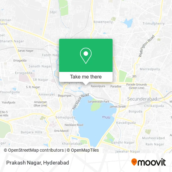 Prakash Nagar map