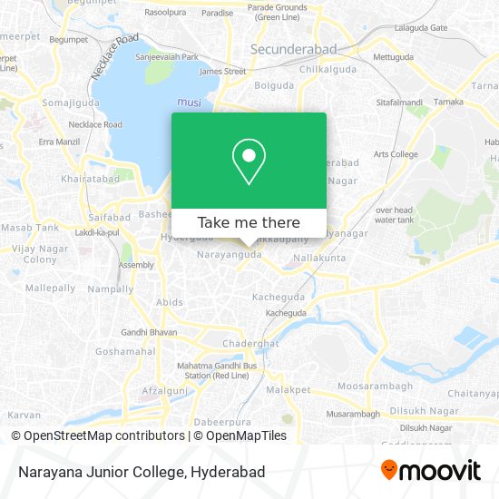 Narayana Junior College map