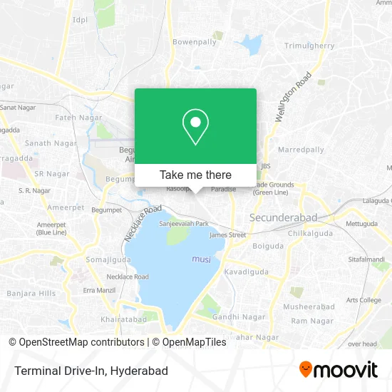 Terminal Drive-In map
