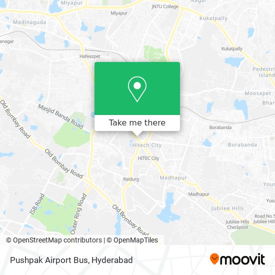 Pushpak Airport Bus map
