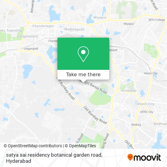 satya sai residency botanical garden road map