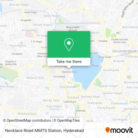 Necklace Road MMTS Station map
