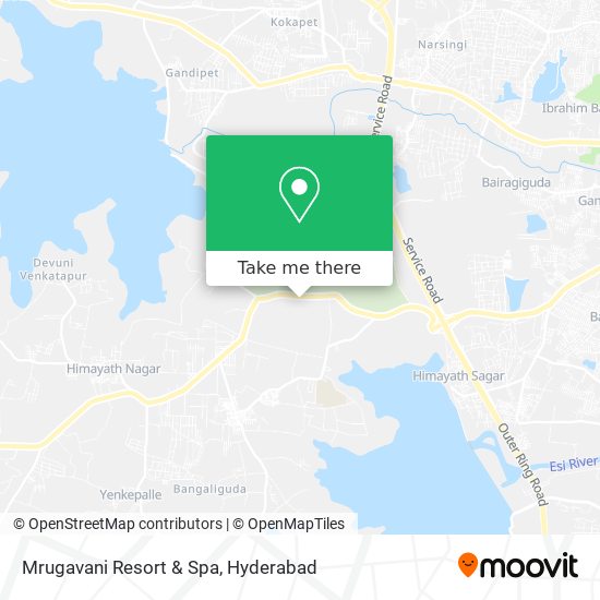 Mrugavani Resort & Spa map