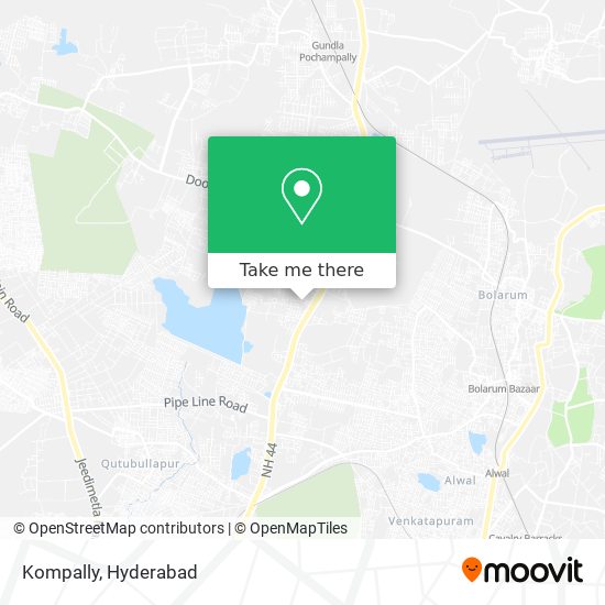 Kompally map