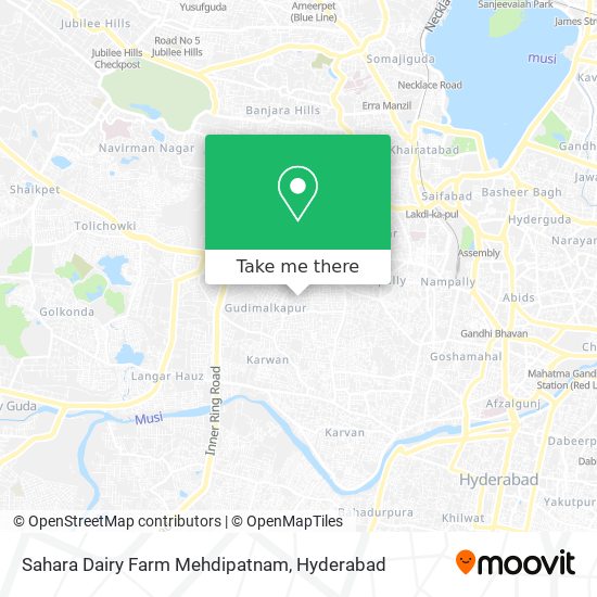 Sahara Dairy Farm Mehdipatnam map