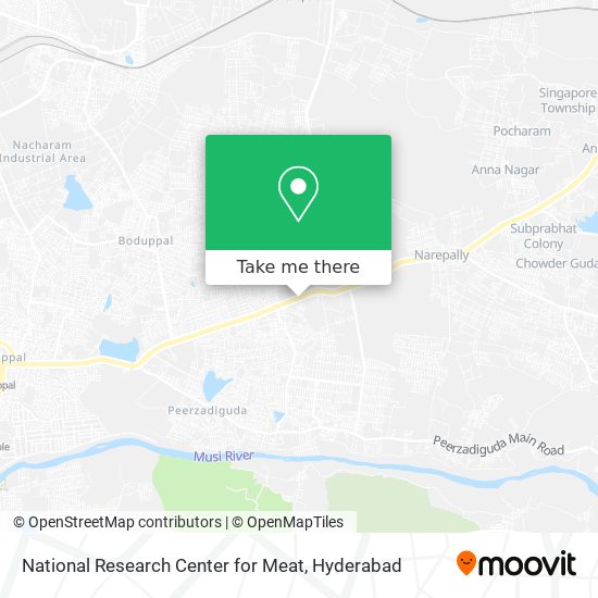 National Research Center for Meat map