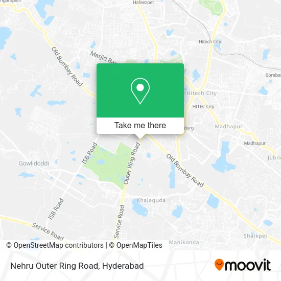 Nehru Outer Ring Road map
