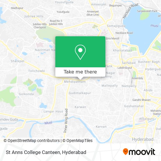 St Anns College Canteen map