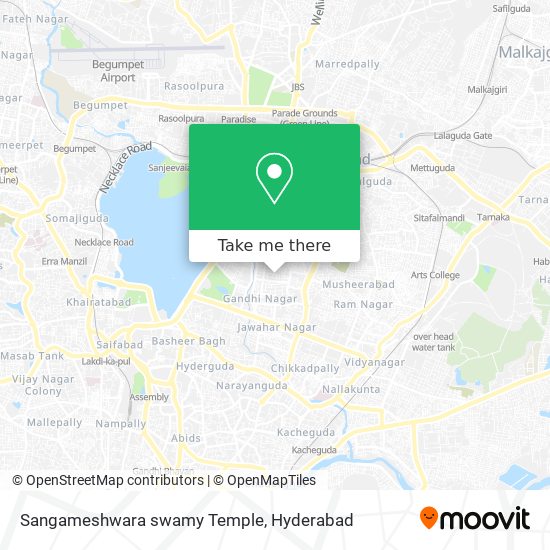 Sangameshwara swamy Temple map