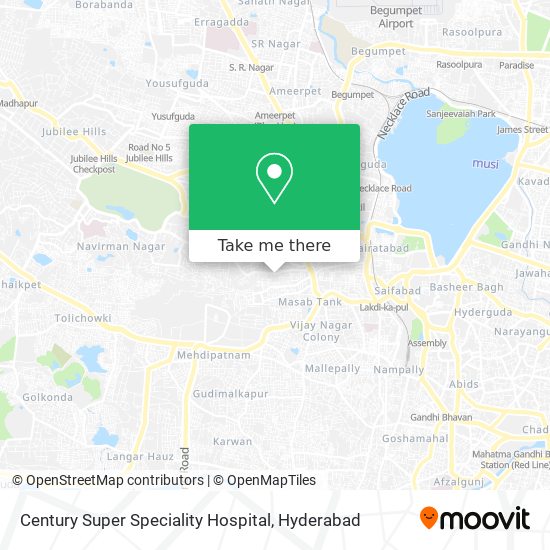 Century Super Speciality Hospital map