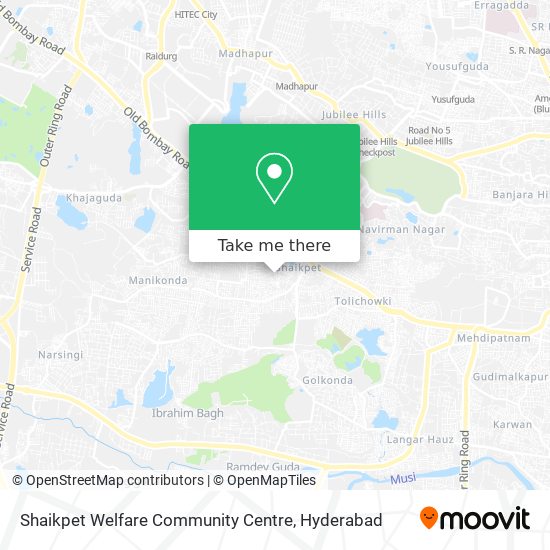 Shaikpet Welfare Community Centre map