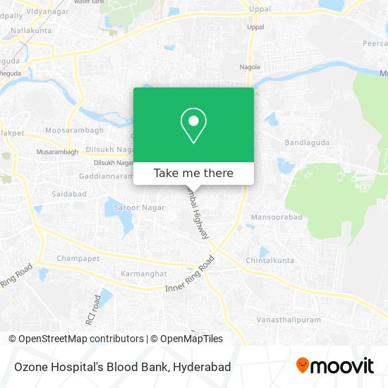 Ozone Hospital's Blood Bank map