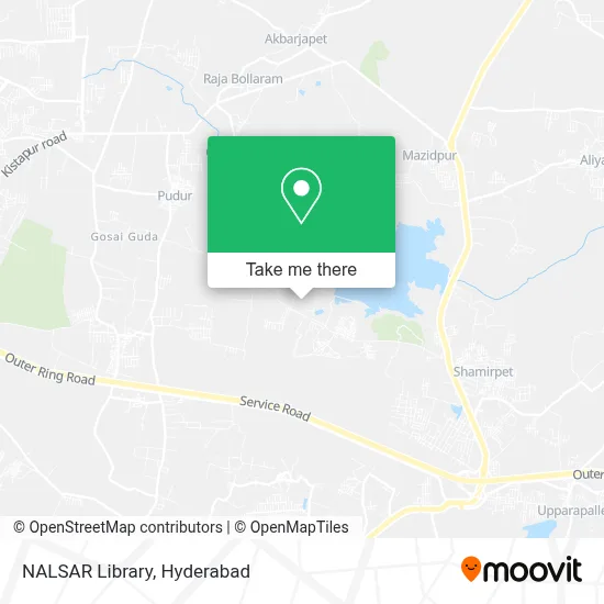 Nalsar Library map