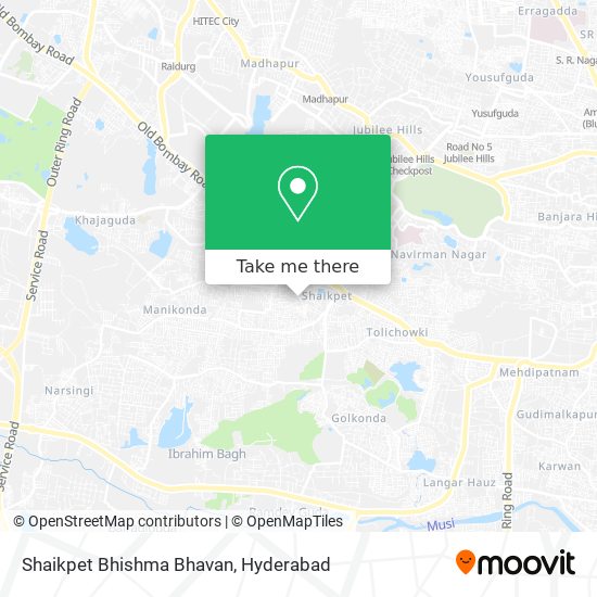 Shaikpet Bhishma Bhavan map