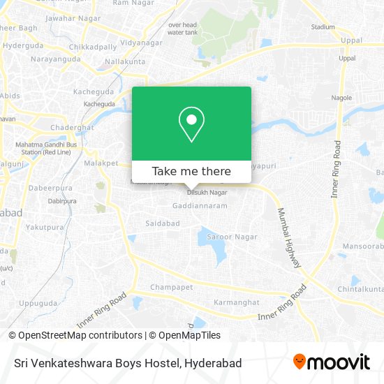 Sri Venkateshwara Boys Hostel map