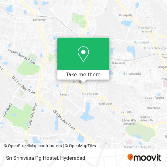 Sri Srinivasa Pg Hostel map