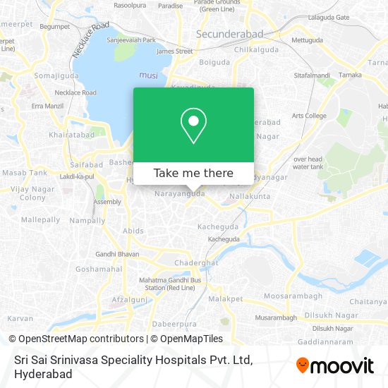 Sri Sai Srinivasa Speciality Hospitals Pvt. Ltd map