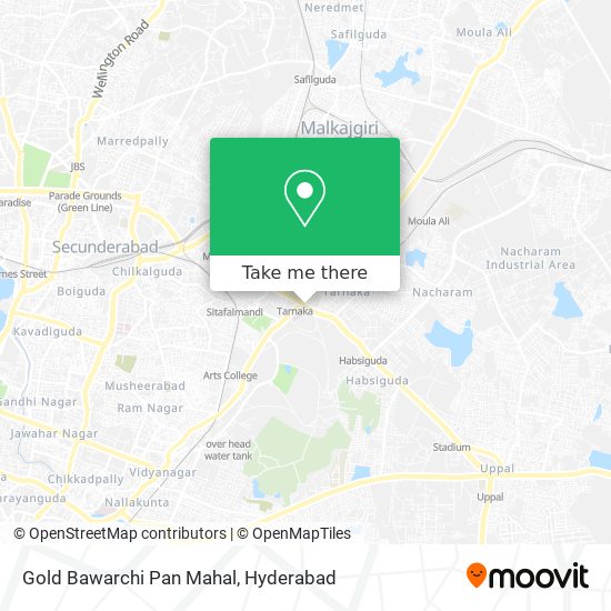 Gold Bawarchi Pan Mahal map