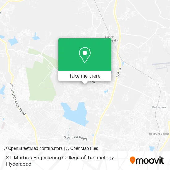St.Martin's Engineering College Of Technology map