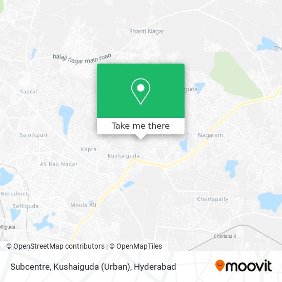 Subcentre, Kushaiguda (Urban) map