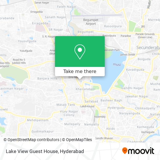 Lake View Guest House map