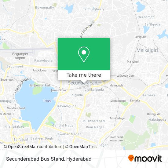 Secunderabad Bus Stand map