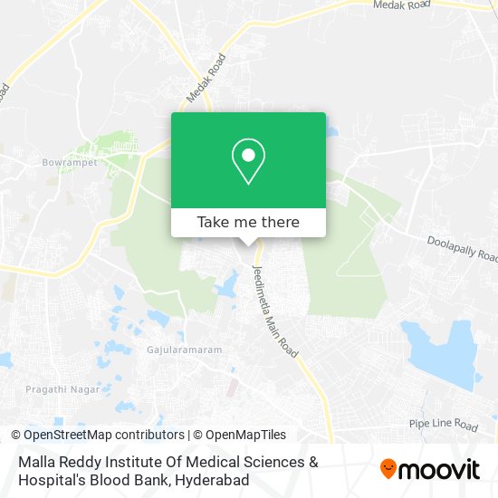 Malla Reddy Institute Of Medical Sciences & Hospital's Blood Bank map