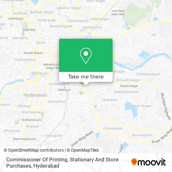 Commissioner Of Printing, Stationary And Store Purchases map