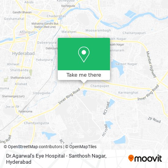 Dr.Agarwal's Eye Hospital - Santhosh Nagar map