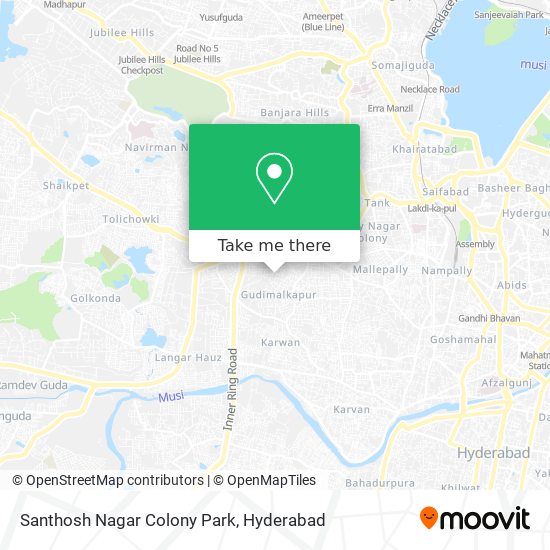 Santhosh Nagar Colony Park map