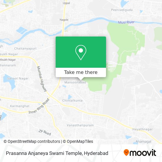 Prasanna Anjaneya Swami Temple map