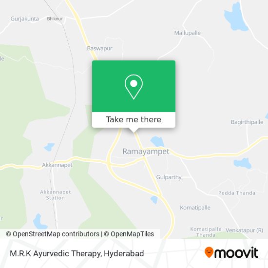 M.R.K Ayurvedic Therapy map