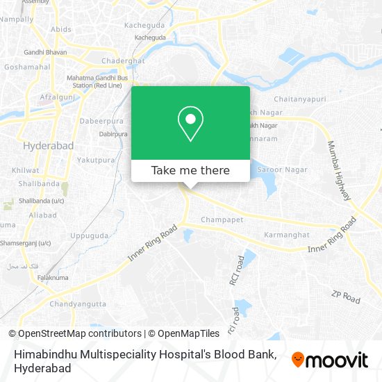 Himabindhu Multispeciality Hospital's Blood Bank map