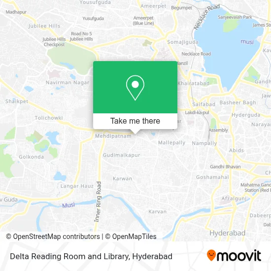 Delta Reading Room And Library map